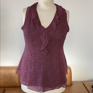 Sleeveless Fuschia Top